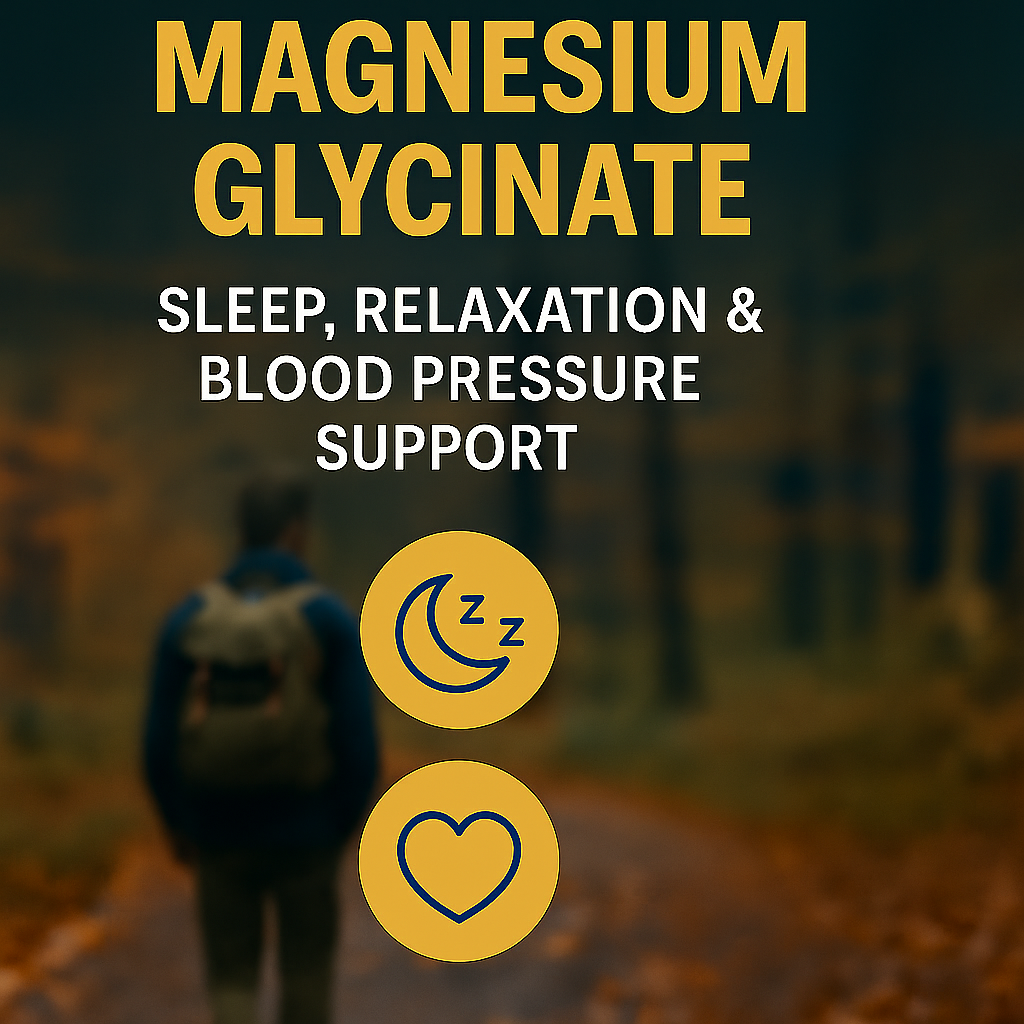 Magnesium Glycinate: Sleep, Relaxation & Blood Pressure Support
